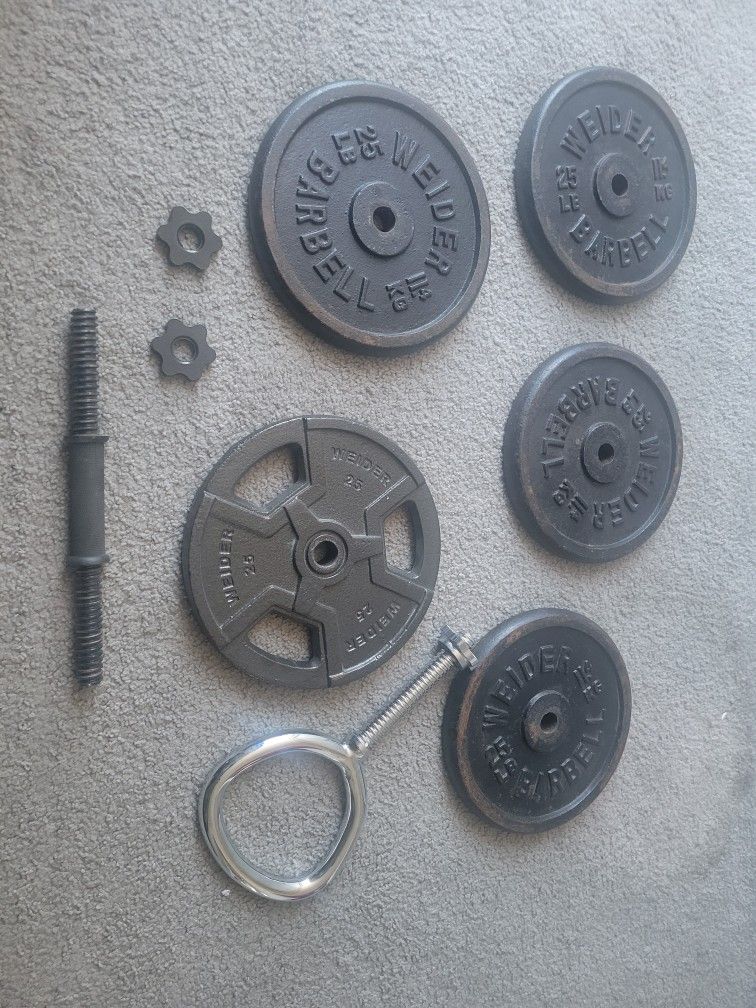 125lb (25×5) 1" Weights with Handles for Sale in Phoenix, AZ OfferUp