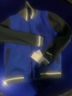 Nike Varsity Jacket Blue and Black