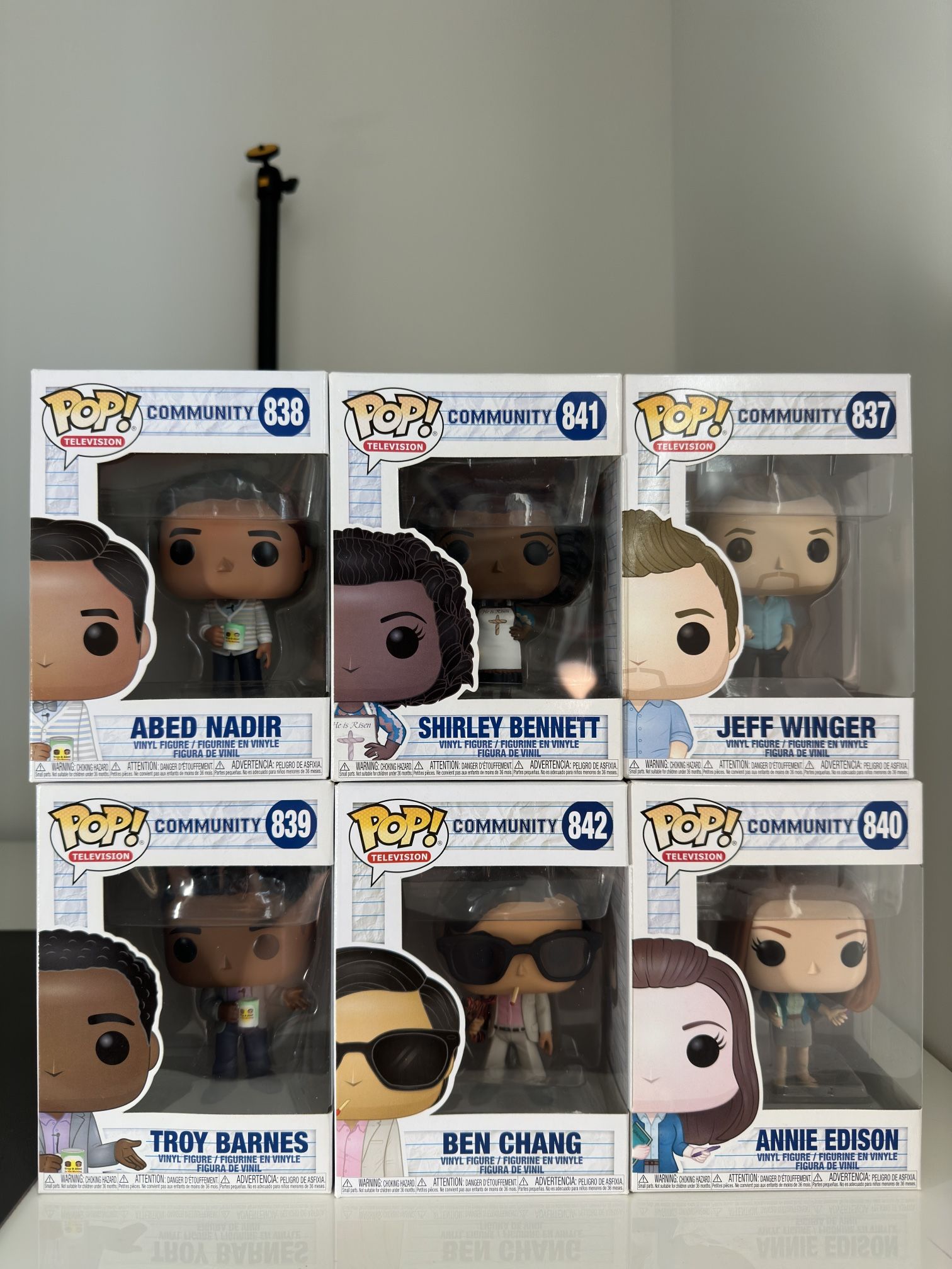 Community Funko Pop - Abed, Troy, Shirley, Jeff, Annie, Ben