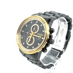 Citizen Eco Drive Black/gold Color Watch 145.50grams 154380 1