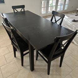 IKEA Espresso Table With Chairs
