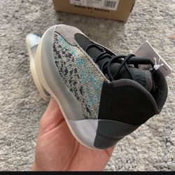 Adidas Yeezy QNTM Infants “Teal” 4K/4C Baby Shoes Brand New 