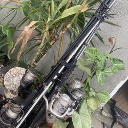 As Is 6 Complete Fishing Poles Fresh Or Salt