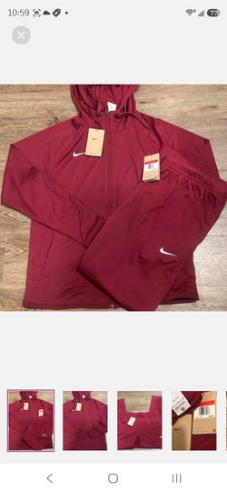 BNWT Maroon Nike Dri Fit Track Suit