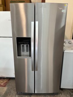 PRE- OWNED SIDE BY SIDE WHIRLPOOL REFRIGERATOR