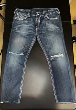 True Religion Section STRAIGHT Jeans – Size 36 – Made in USA – Vintage