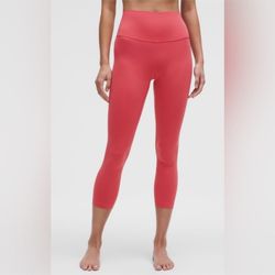 NWT Lululemon Align High-Rise Crop 23" Desert Red Size 2!