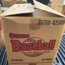 1988  Donruss Baseball Card Wax Case 20  Boxes In Case