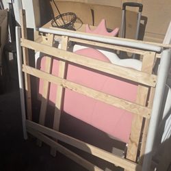 Girls Twin Crown Bed Frame