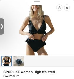 Black Ladies Bikini Size Small