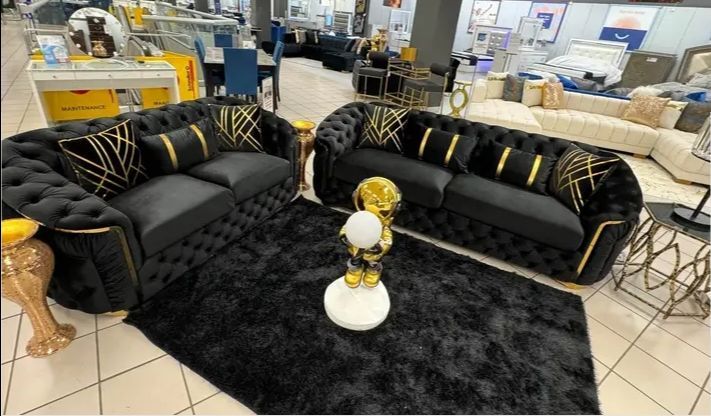 Sofa and Loveseat โผ๏ธBack in Stockโผ๏ธ. Get yours with a $50 down payment