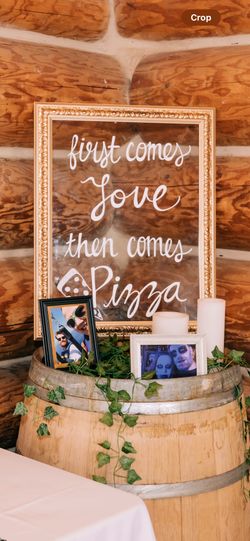 Pizza Wedding Sign