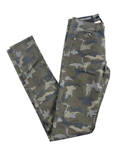 H&M camo camouflage skinny jeans size 2
