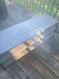 Light gray wood tv stand
