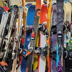 Snow Skis With Bindings 