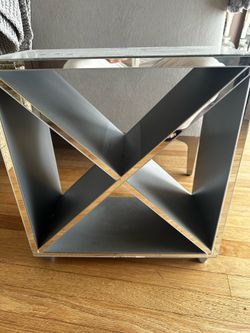 Z Gallerie mirrored wine rack $40