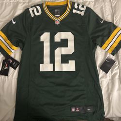 Green Bay Packers Men's Jersey Aaron Rodgers Nike NFL Football, Size Small