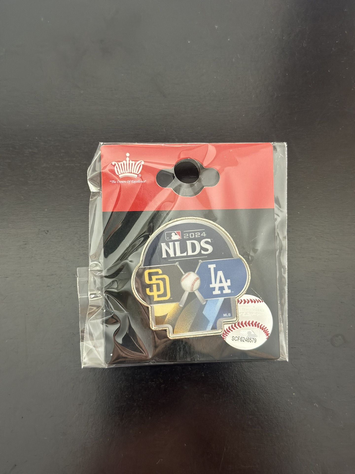 2024 NLDS Los Angeles Dodgers San Diego Padres MLB Postseason Label Pin