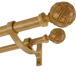 New Double Curtain Rods 36 to 72”(3-6feet)for Window,Adjustable Telescoping Drapery Rod 1” Dia