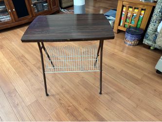 Antique record player stand