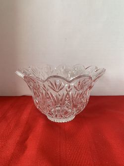 American Crystal Collection St. George Crystal Cambria 6" Crystal Bowl NEW