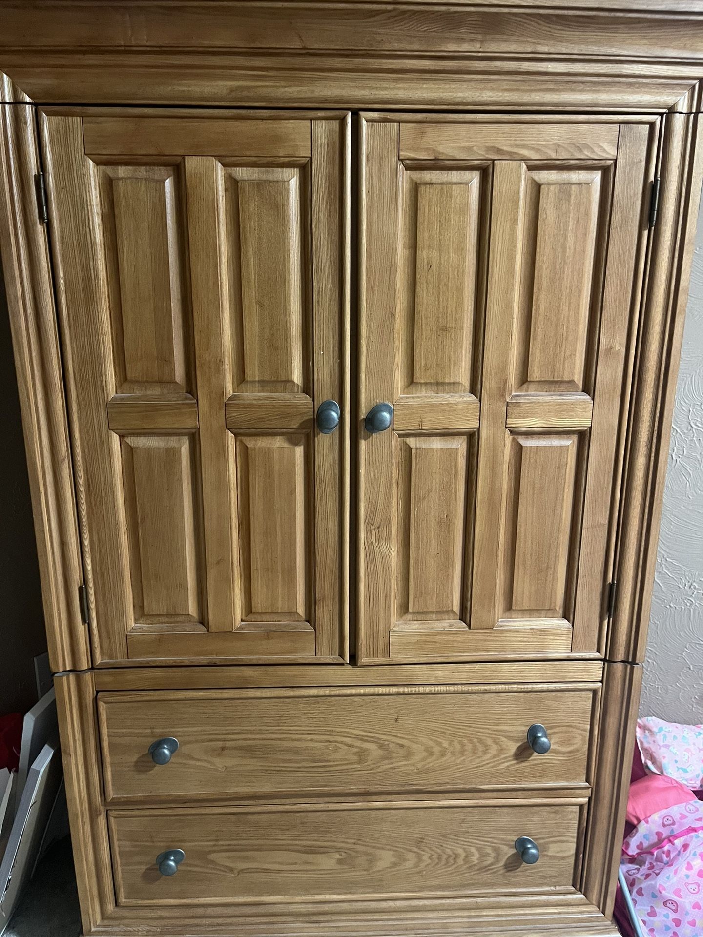 Solid Oak Armoire