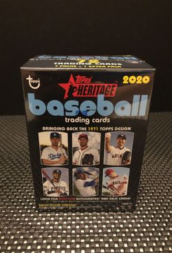 🔥 2020 TOPPS HERITAGE BASEBALL BLASTER BOX 72 CARDS 8PKS 🔥