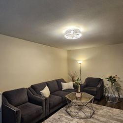 Queen sofa bed couch sleeper armchair & ottoman