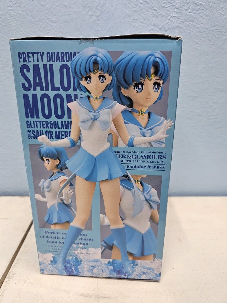 SUPER SAILOR MERCURY Banpresto Sailor Moon Glitter & Glamours Figure