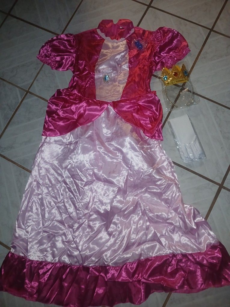 New Mario Princess Peach Costume