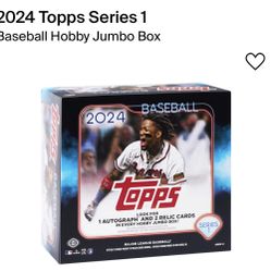 2024 Topps Series 1 Baseball Hobby Jumbo Box Cards