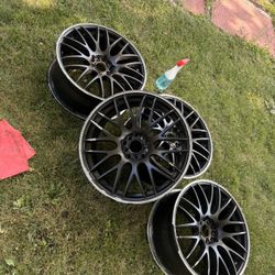 SUMMIT RACING MSR BLACK 18x8 RIMS   