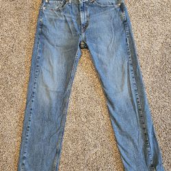 Men's Vintage Levi's Straight Blue Jeans Size 34x32