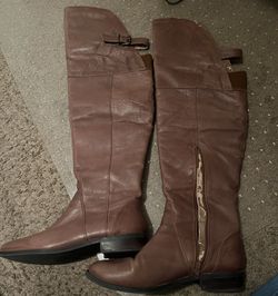 Steve Madden Thigh High Boots, Cognac