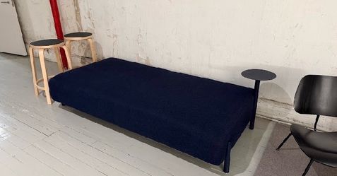Cobalt Hem 2 seater sofa and 1 matching side table