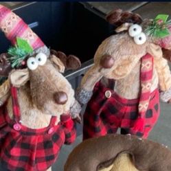 Christmas Moose Family 