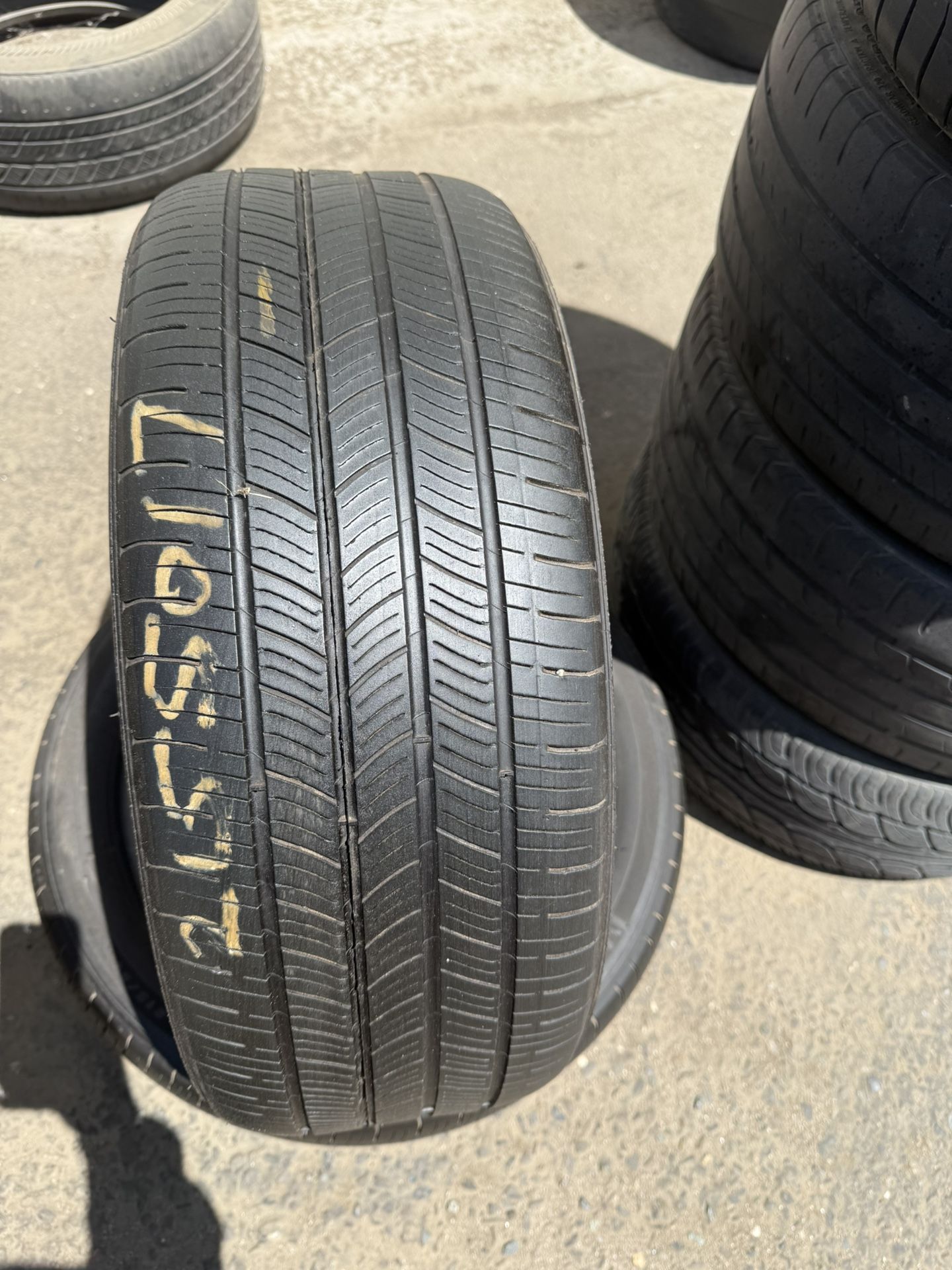 215/50r17 USED TIRES MICHELIN FOR SALE SET OF 2 TIRES $100 WITH INSTALLED CASH PRICE