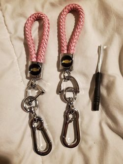 New heavy duty pink Chevy keychains