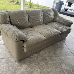Leather Sofa 