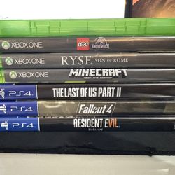 Xbox and PS4 games + Xbox controller