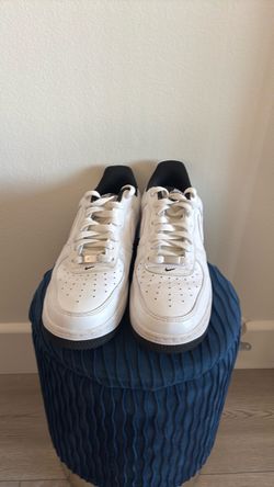 White and black Air Force 1s