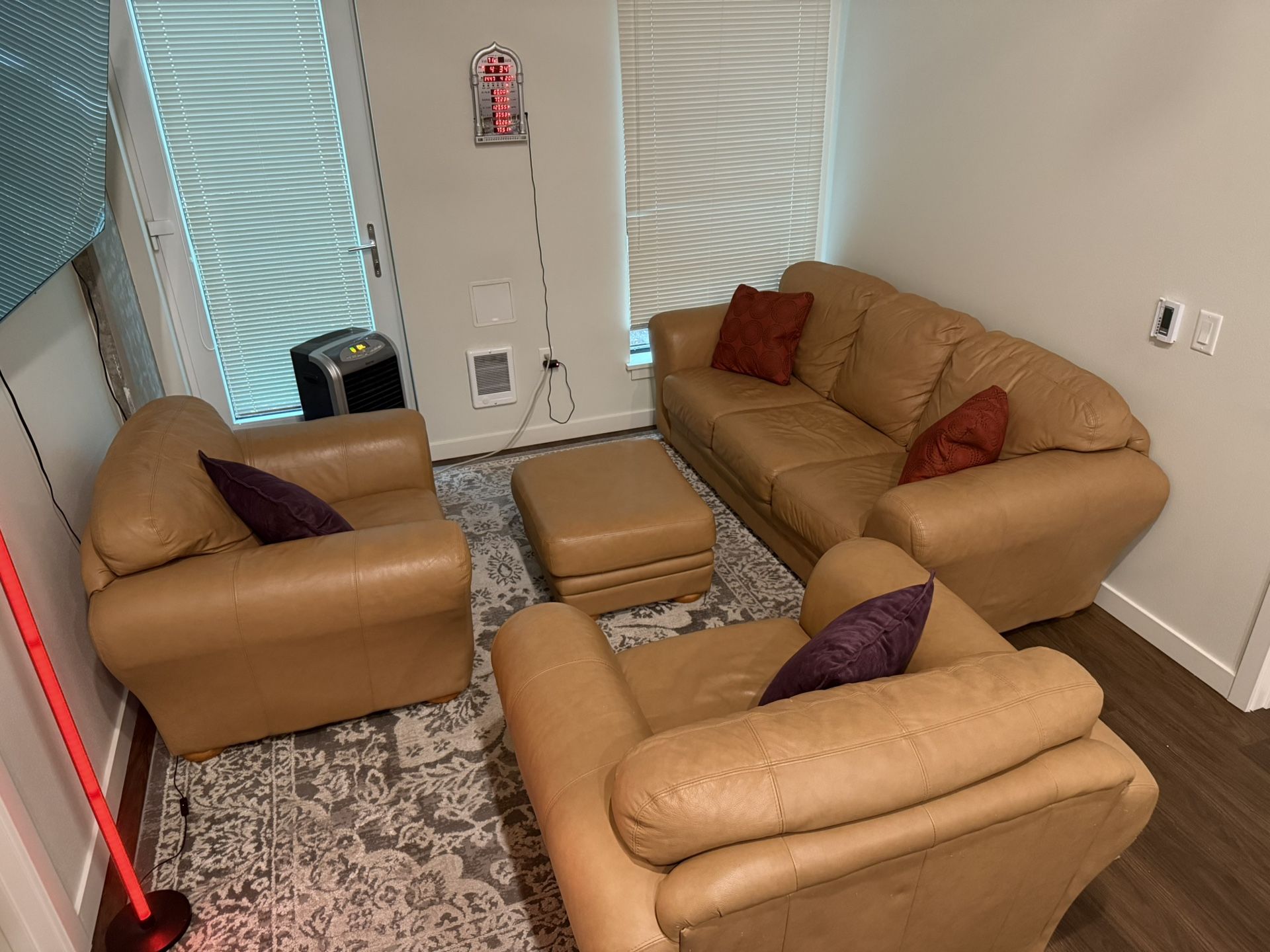 Leather Couch Set