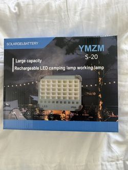 YMZM S-20 Solar LED Camping / Work Light w/ USB Power Bank Output (New)