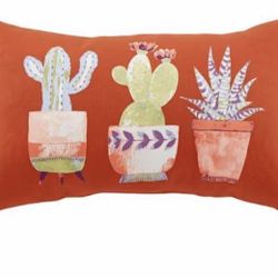 Hampton Bay  Cactus Trio Lumbar Outdoor Throw Pillow set of 2