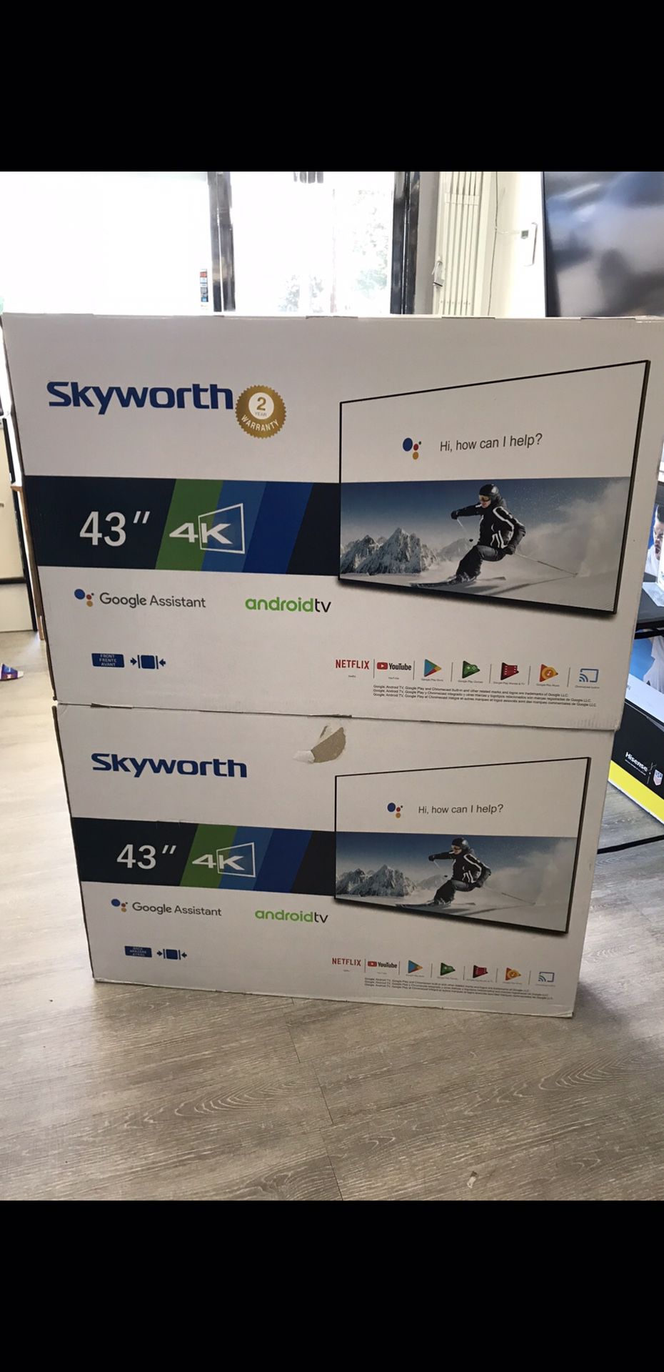 43 INCH SKYWORTH SMART TV ANDROID 📺