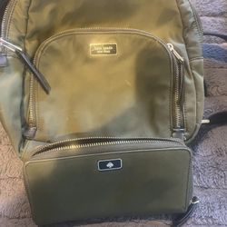 Kate spade backpack And Wallet