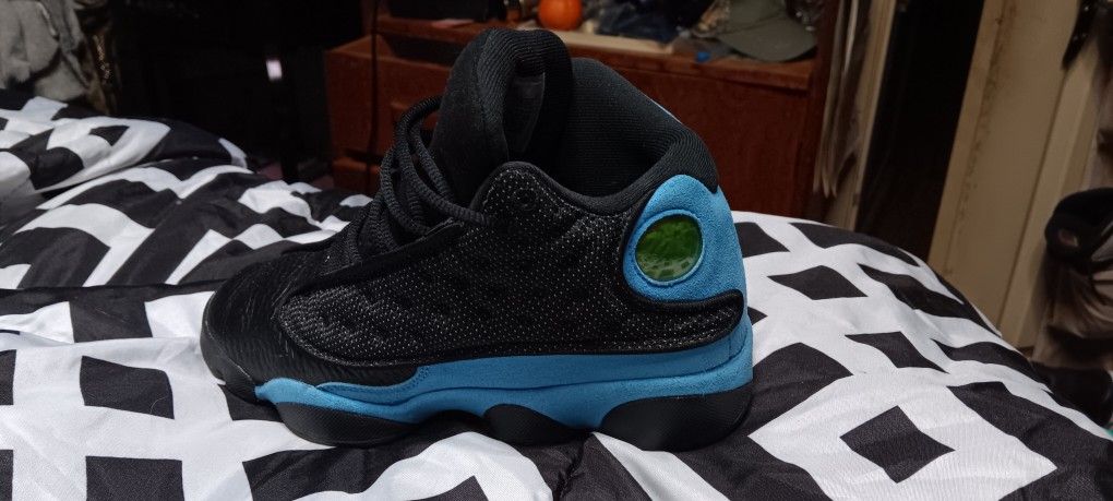 Nike Jordan 13 Retro Balck And Blue With Holographic Circles