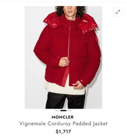 Moncler Vignemale Corduroy Padded Jacket