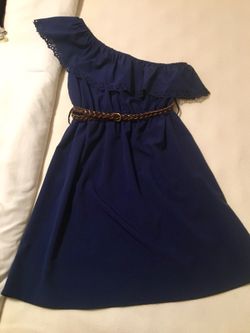 Women’s one Shoulder Navy Dress size small