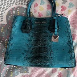 Mk Purse Turquoise /black , Small 